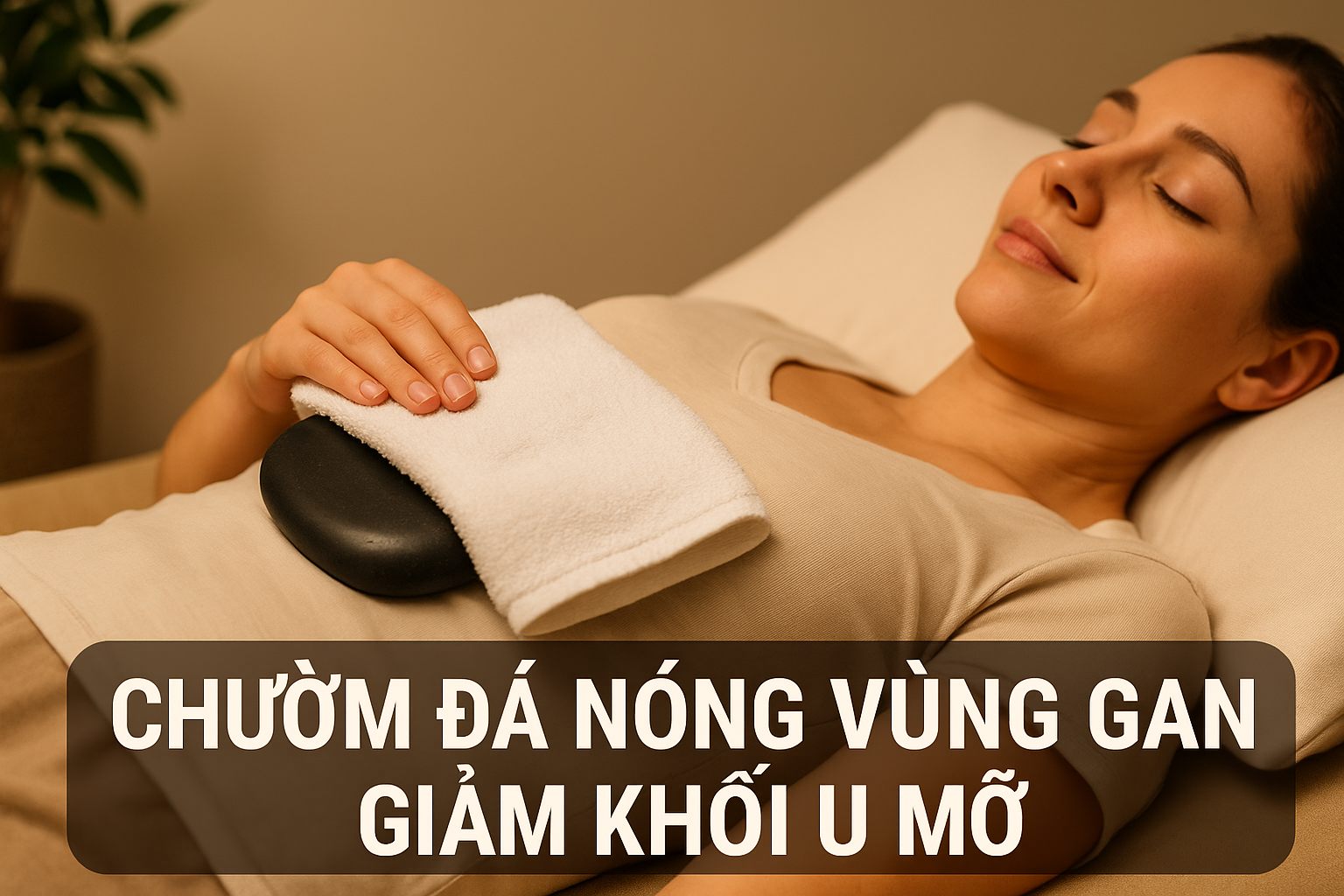 Chườm Đá Nóng Vùng Gan Giảm Khối U Mỡ