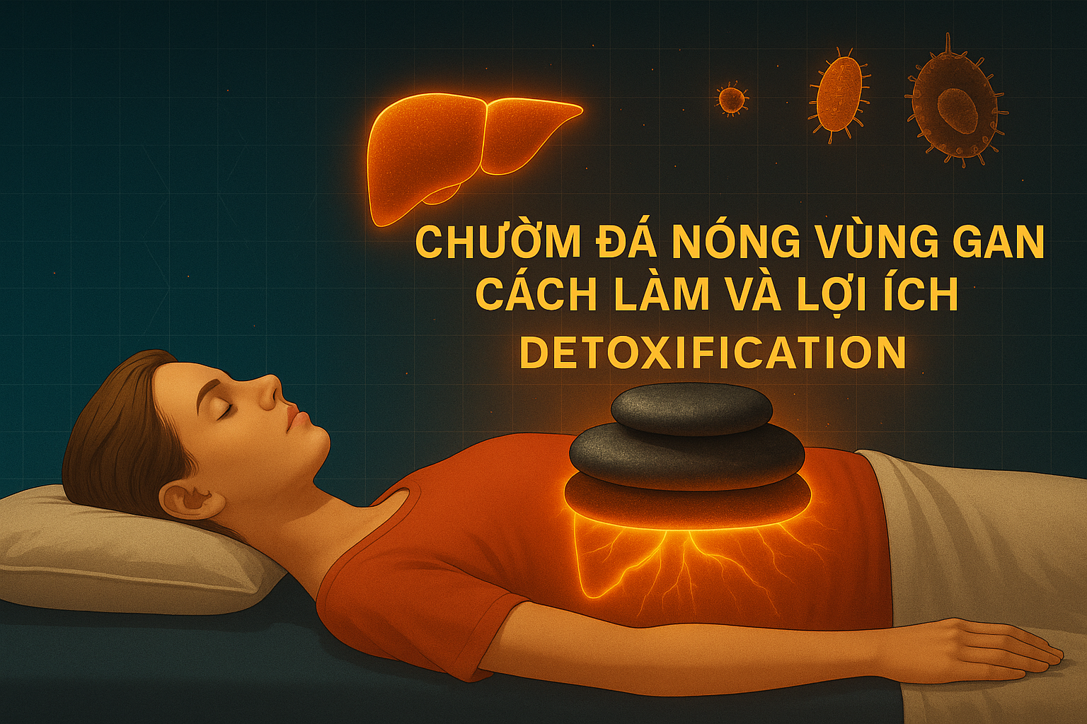 Chườm Đá Nóng Vùng Gan
