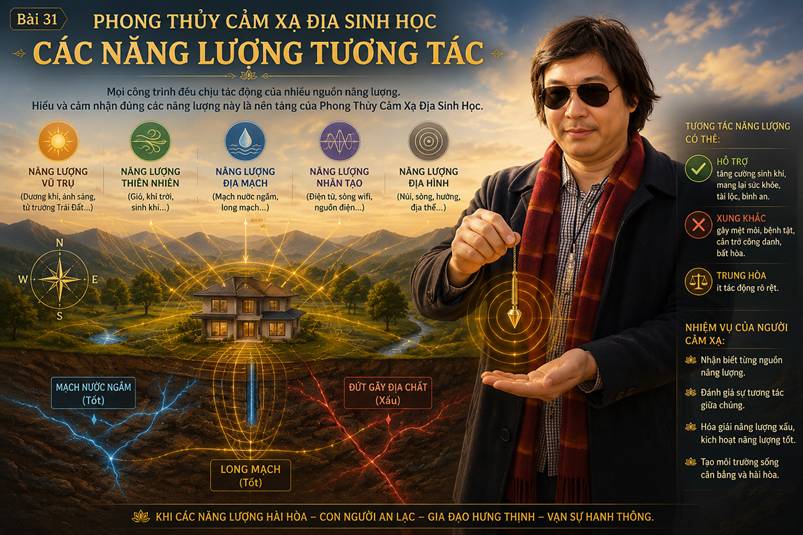 Bài 31. PHONG THỦY CẢM XẠ ĐỊA SINH HỌC