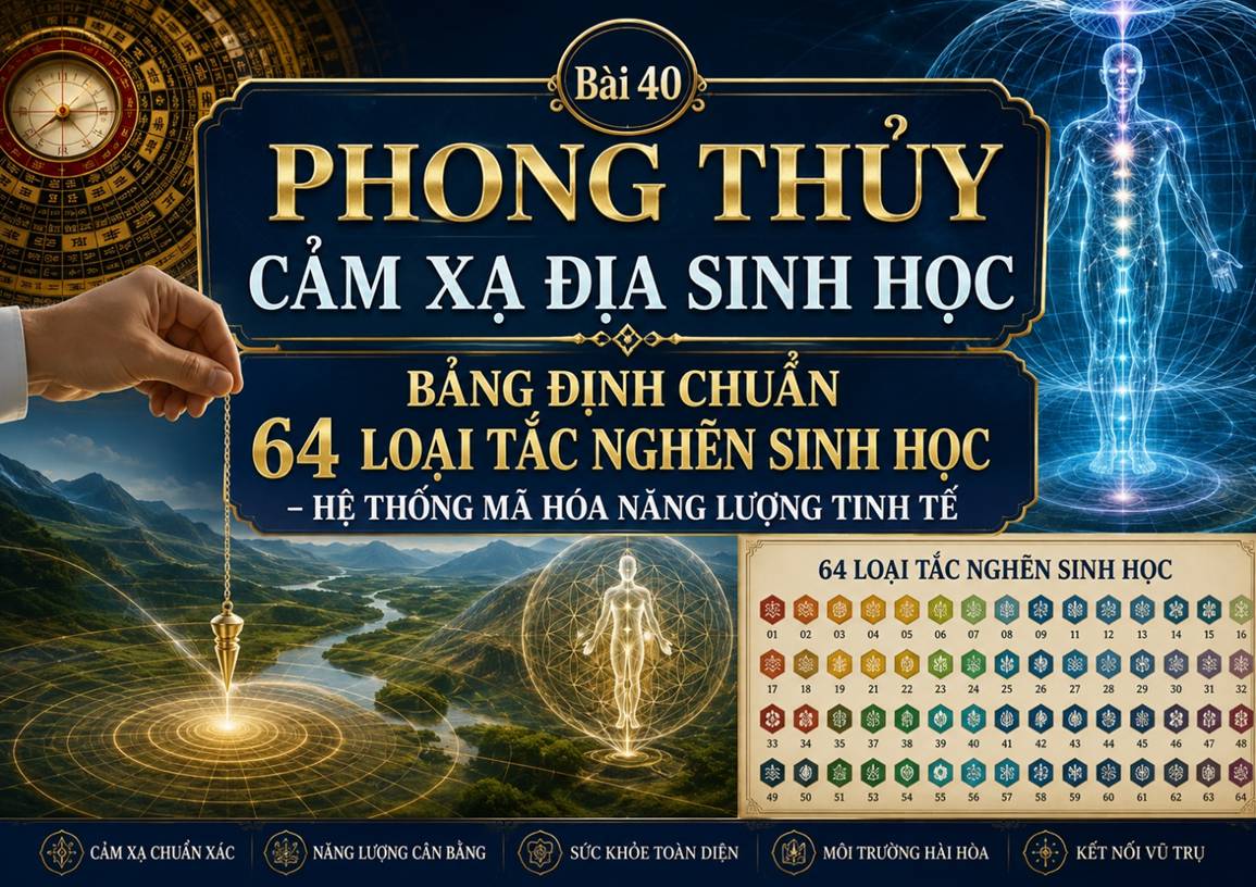 Bài 40: PHONG THỦY CẢM XẠ ĐỊA SINH HỌC